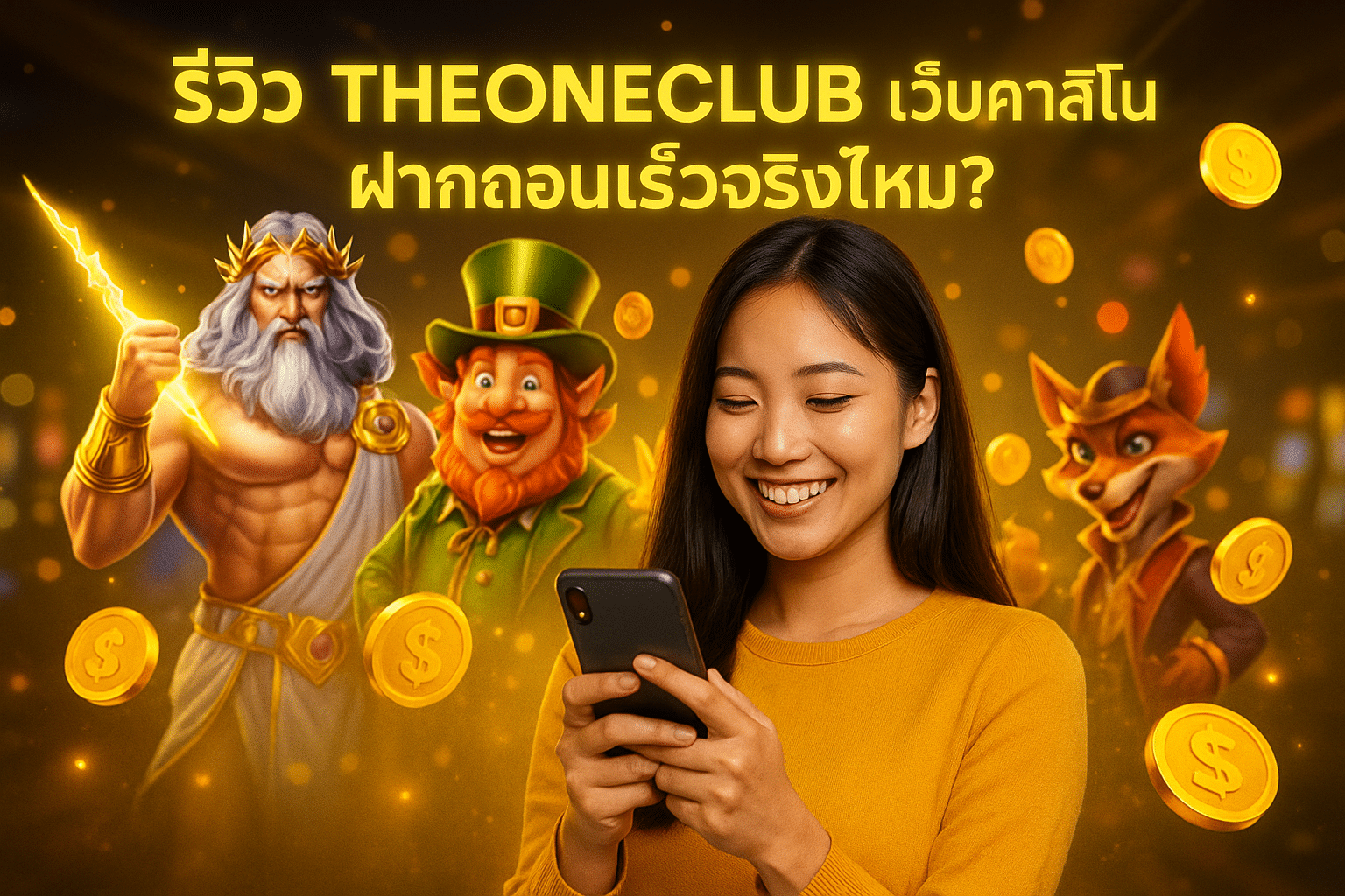 รีวิว THEONECLUB เว็บคาสิโน ฝากถอนเร็วจริงไหม?