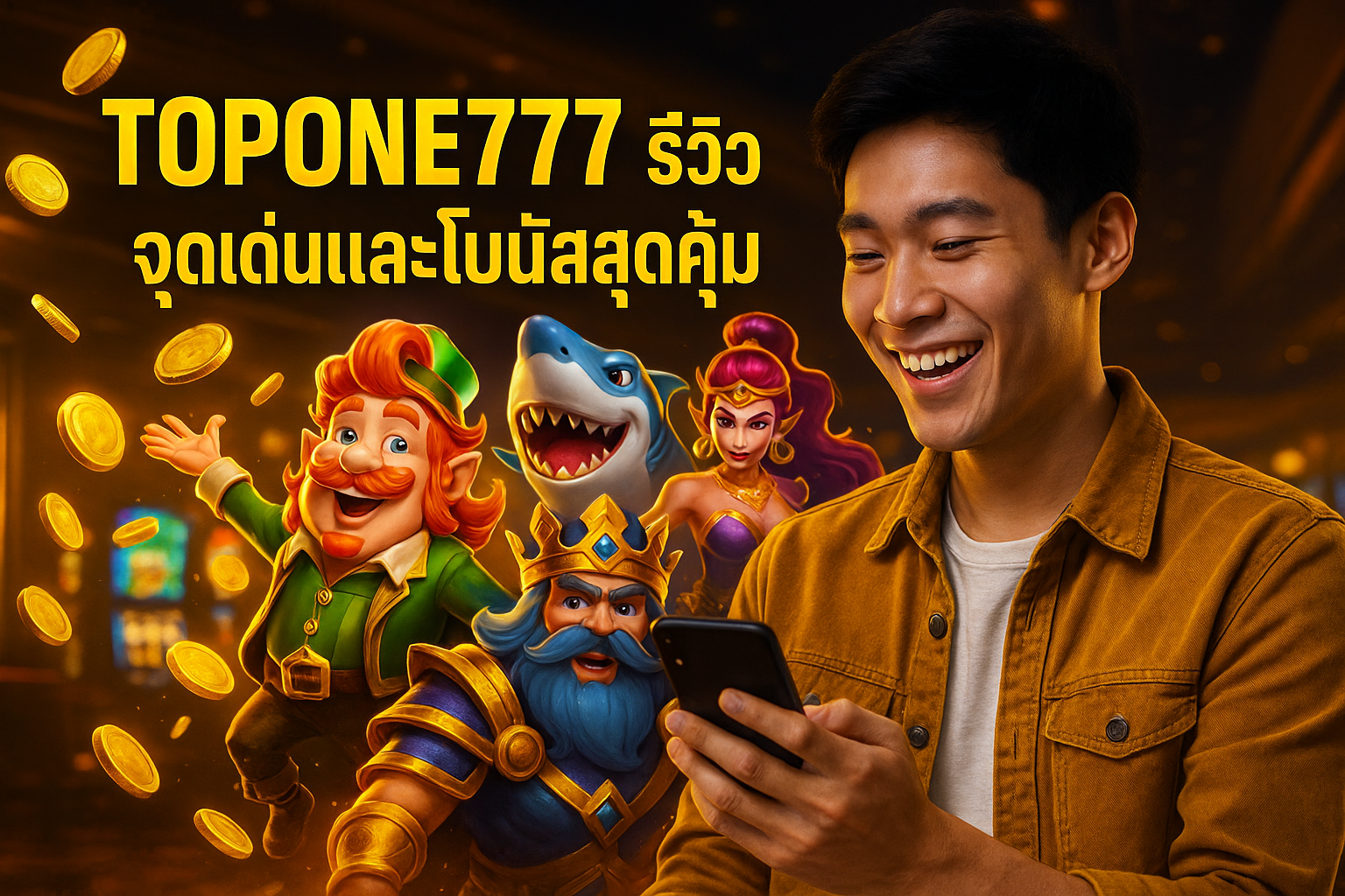 TOPONE777 รีวิว จุดเด่นและโบนัสสุดคุ้ม